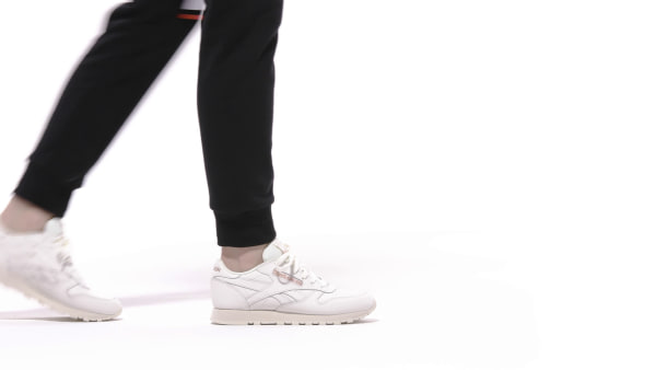 reebok classic leather on feet