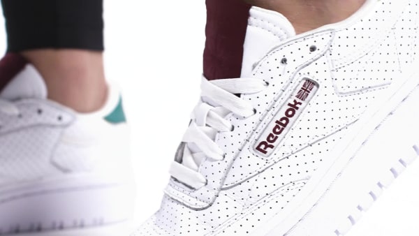 reebok double white