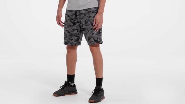 Schwarz Reebok Identity Camo Shorts