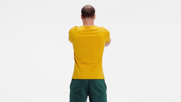Żolty Koszulka z dużym logo Reebok Identity CW675