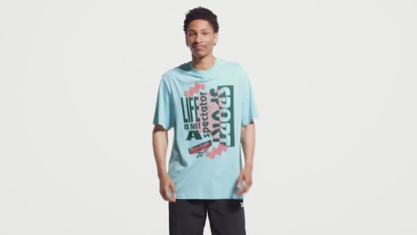 Turquoise Graphic Series Spectator Sport Vibe T-Shirt BU759
