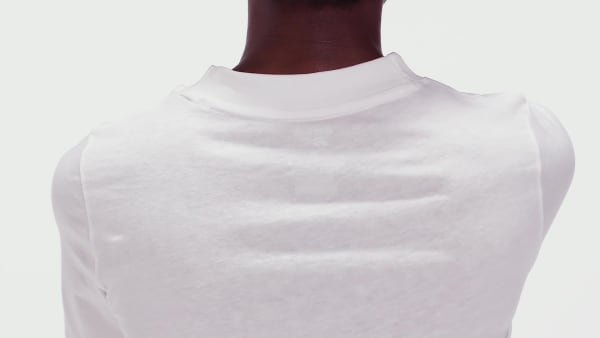 blanc T-shirt crop Reebok Identity 04727