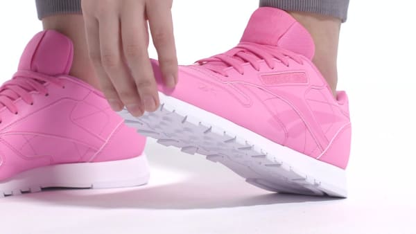 Reebok classic sneakers pink clearance