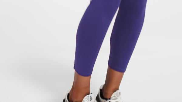 Paars Workout Ready Ribbed High-Rise Legging