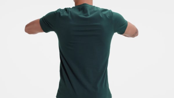 Zielony Koszulka z dużym logo Reebok Identity CW675