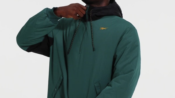 Green THERMOWARM+GRAPHENE Hooded Half-Zip Jacket