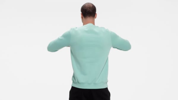 Turquoise Reebok Identity Fleece Crew Sweatshirt