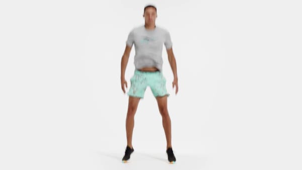 Turkis Strength Allover Print Shorts
