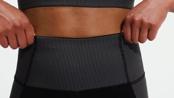 Black Rib High-Rise Leggings