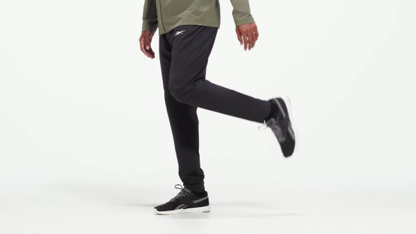 Black Performance Woven Track Joggers CO444