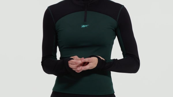 Zielony Bluza z krótkim suwakiem Tech Style THERMOWARM+GRAPHENE TQ694