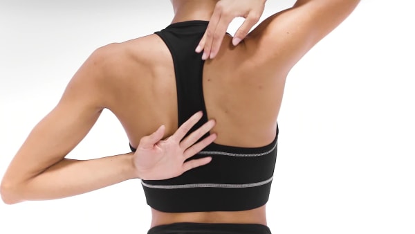 Negro Top deportivo de cuello alto Workout Ready Detail JIP83