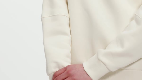 Bianco Felpa con cappuccio Lux Oversized