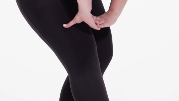 Czerń Legginsy 3/4 Lux (plus size)