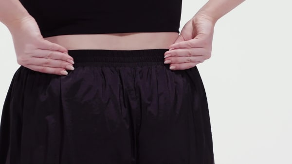 Black Studio Shiny Woven Pants (Plus Size) IZV42