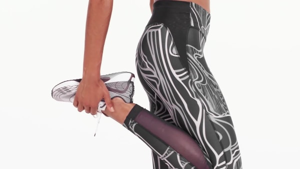 Schwarz Lux Perform Nature Grown Print Mid-Rise Tight