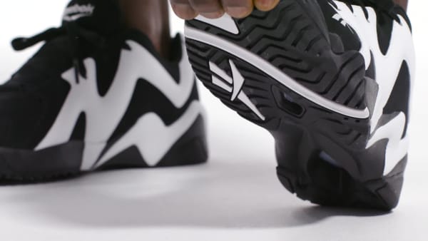 reebok kamikaze 2 low black and white