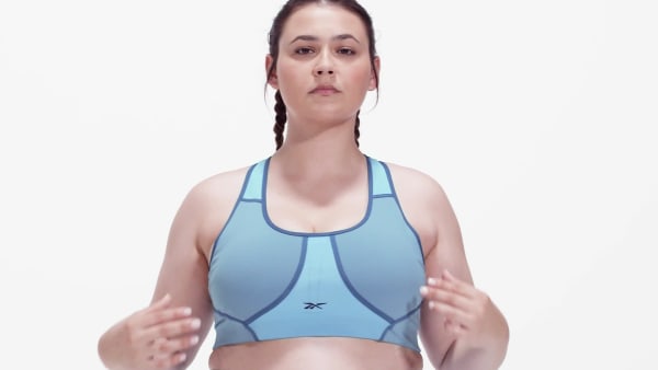 Blue Lux Racer Colorblocked Padded Bra (Plus Size)