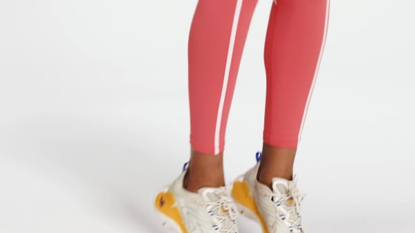 Orange Lux High-Waisted Colorblock Tights