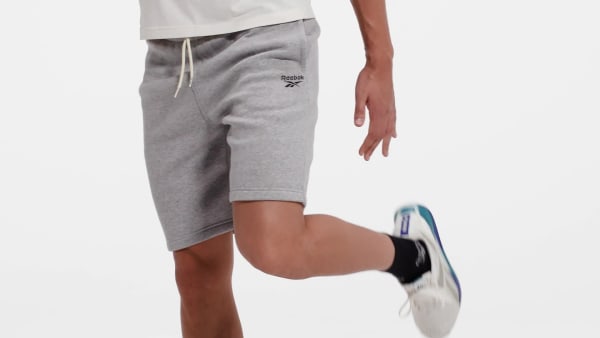 Grey Reebok Identity Fleece Shorts TQ658
