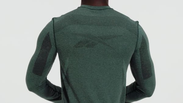 Verde Camiseta de manga larga United By Fitness MyoKnit Seamless