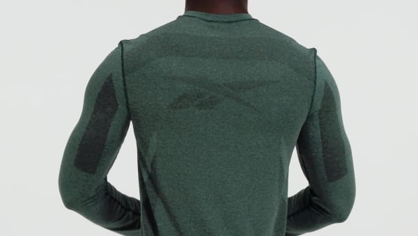 Green United By Fitness MyoKnit Seamless Long Sleeve Shirt CA943
